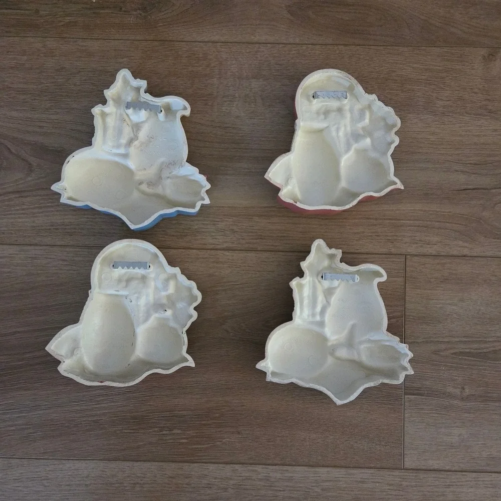 Vintage GIA Inc 1997 Southwestern Wall Art Plaques Wolf Buffalo Set of 4 3374-1A